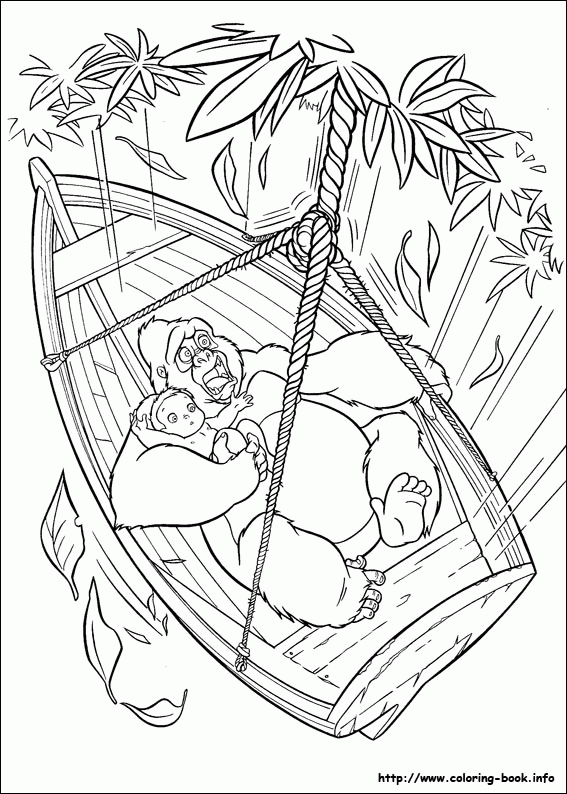 Tarzan kolorowanki